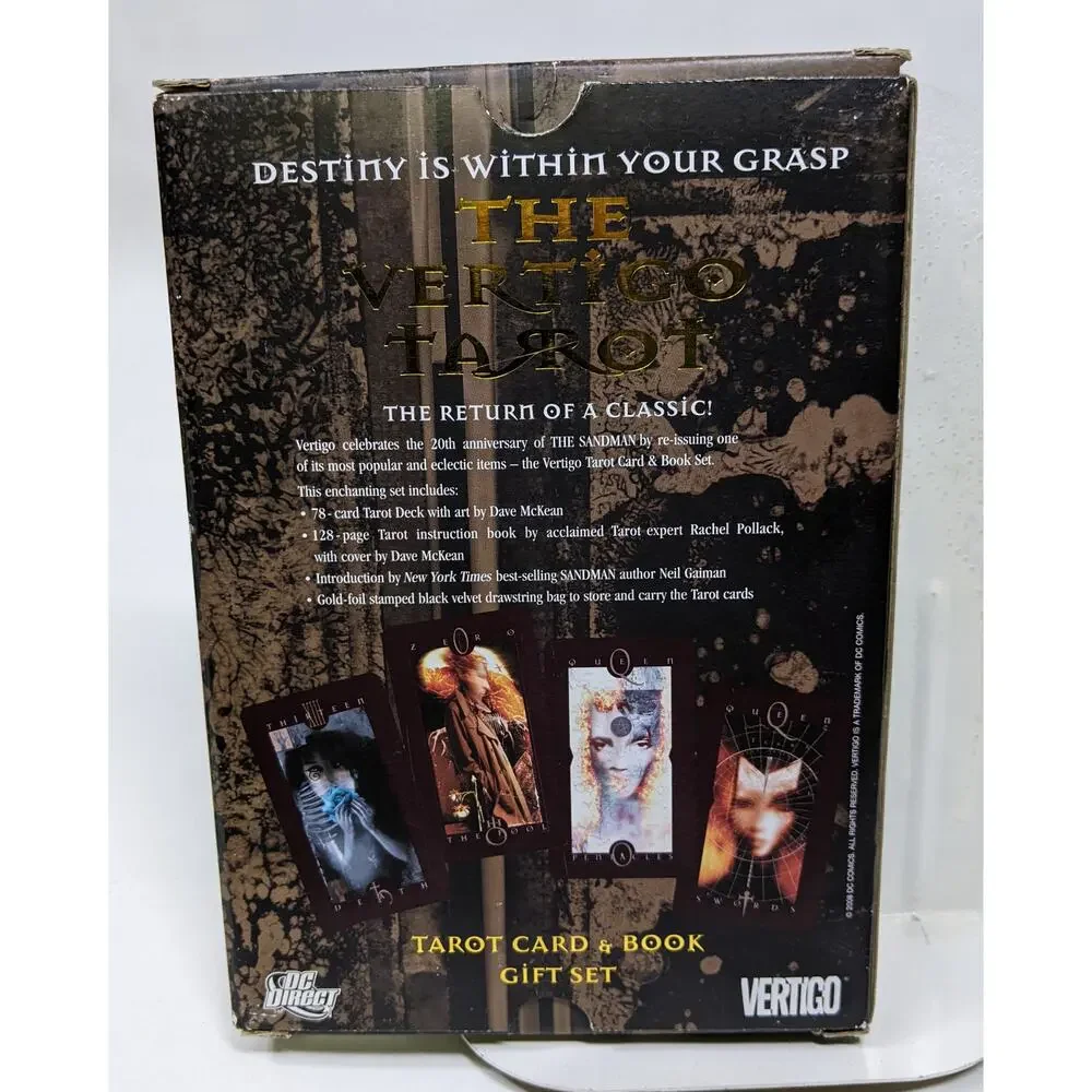 Vertigo Tarot Box Set Deluxe with Black Velvet Bag - Opened but Unused - Picture 7 of 9